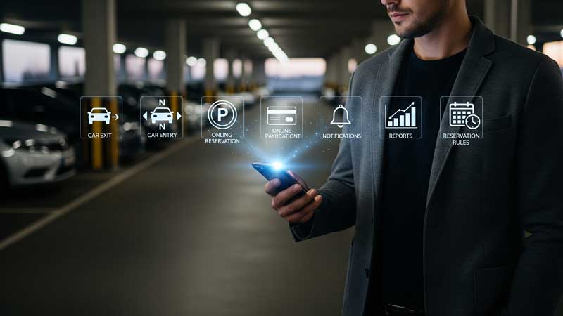 ویژگی های نرم افزار مدیریت پارکینگ