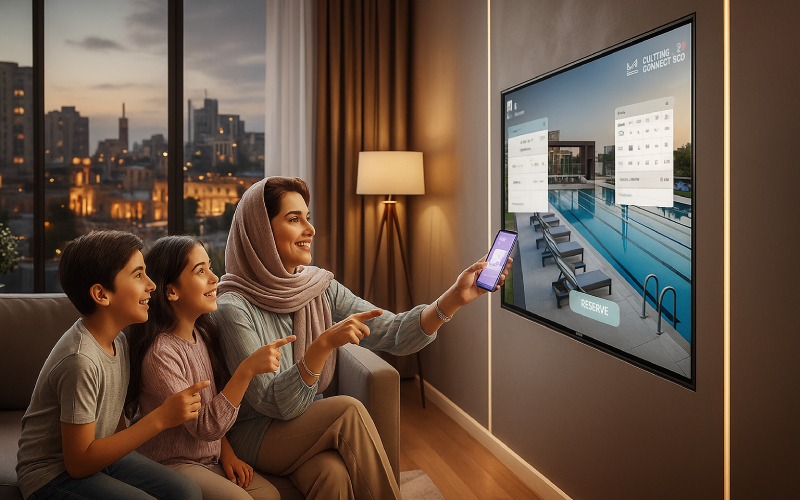 تاثیر رزرو آنلاین مشاعات بر رضایت ساکنان