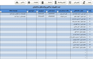 فایل اکسل شارژ ساختمان